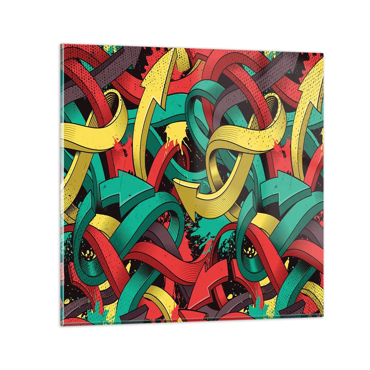 Glasbild - Bild auf glas - Welcher Weg zum Ziel? - 40x40 cm