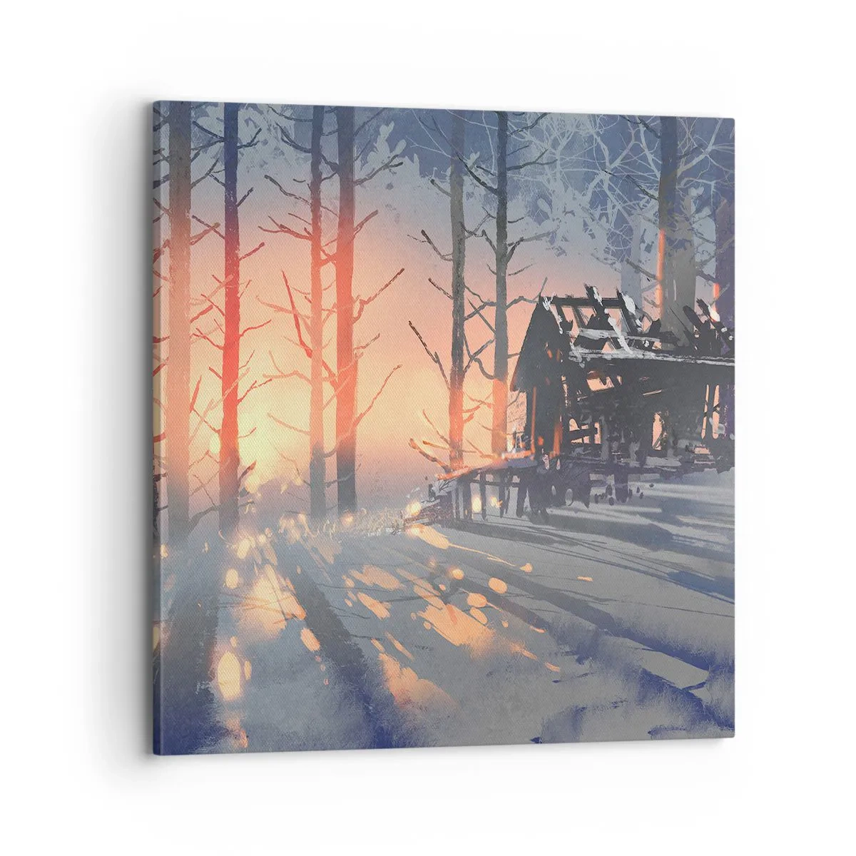 Bild auf Leinwand - Leinwandbild - Hier sieht nur die Sonne rein - 70x70 cm