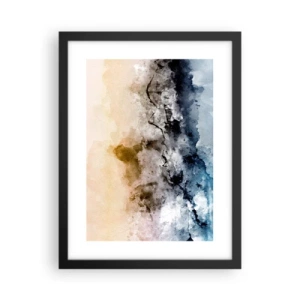 Poster in einem schwarzem Rahmen - In einer Nebelwolke ertrunken - 30x40 cm