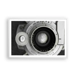 Poster in einem weißen Rahmen - Eine Story über Hollywood - 91x61 cm