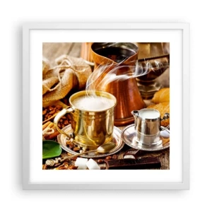 Poster in einem weißen Rahmen - Schönen Tag noch! - 40x40 cm