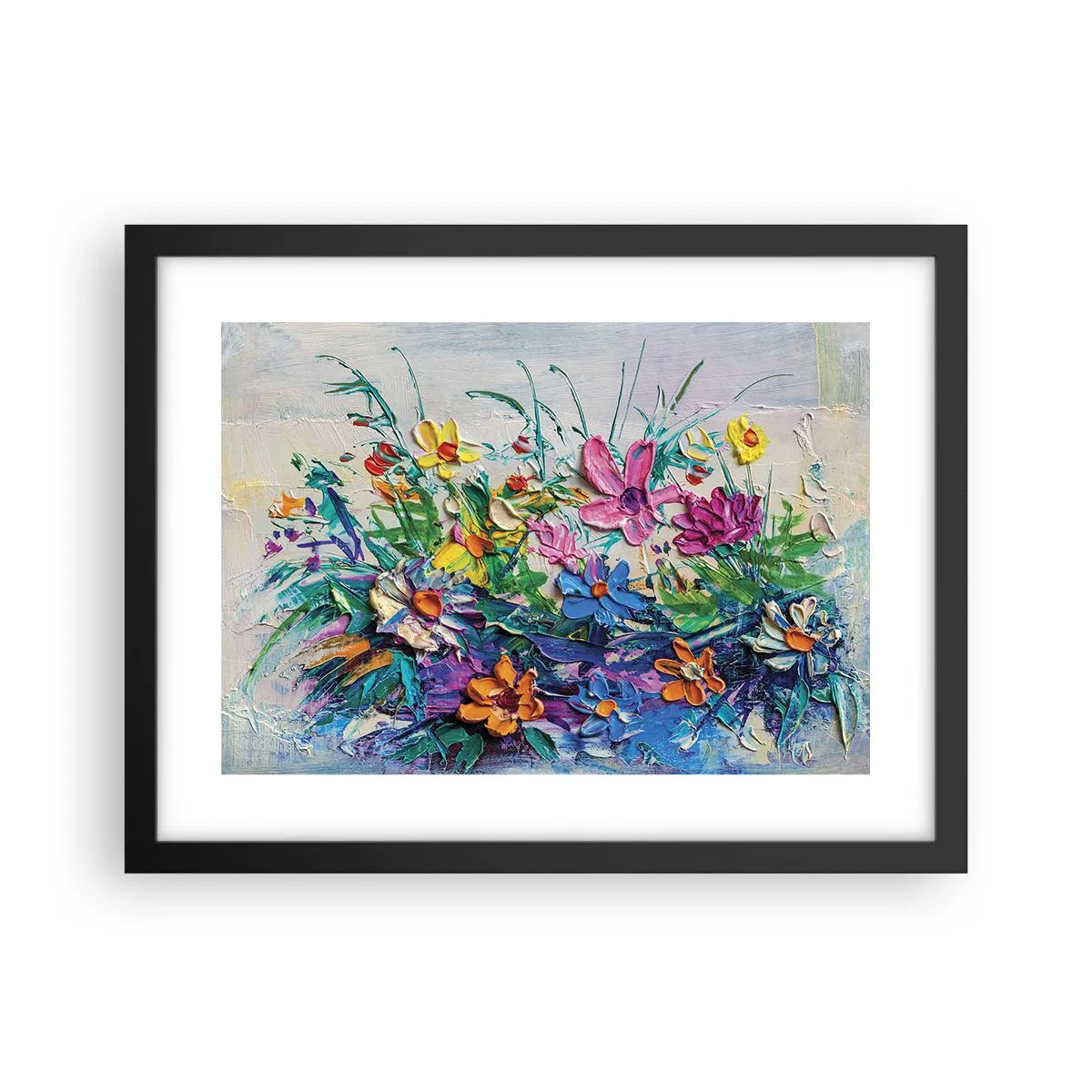 Poster in einem schwarzem Rahmen - Überhaupt kein Stillleben - 40x30 cm