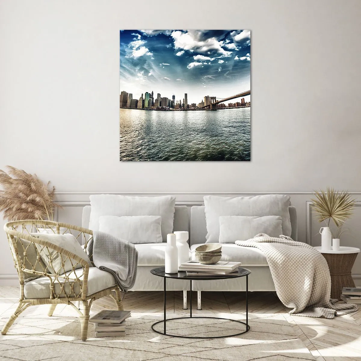 Glasbild - Bild auf glas - Glasinsel - 60x60 cm