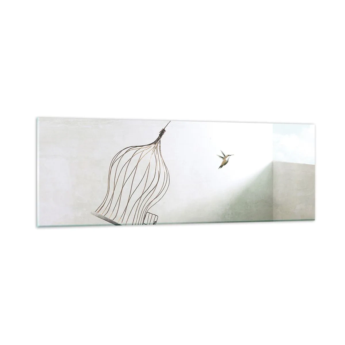 Glasbild - Bild auf glas - In seinem Element - 90x30 cm