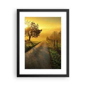 Poster in einem schwarzem Rahmen - Honig-Nachmittag - 30x40 cm