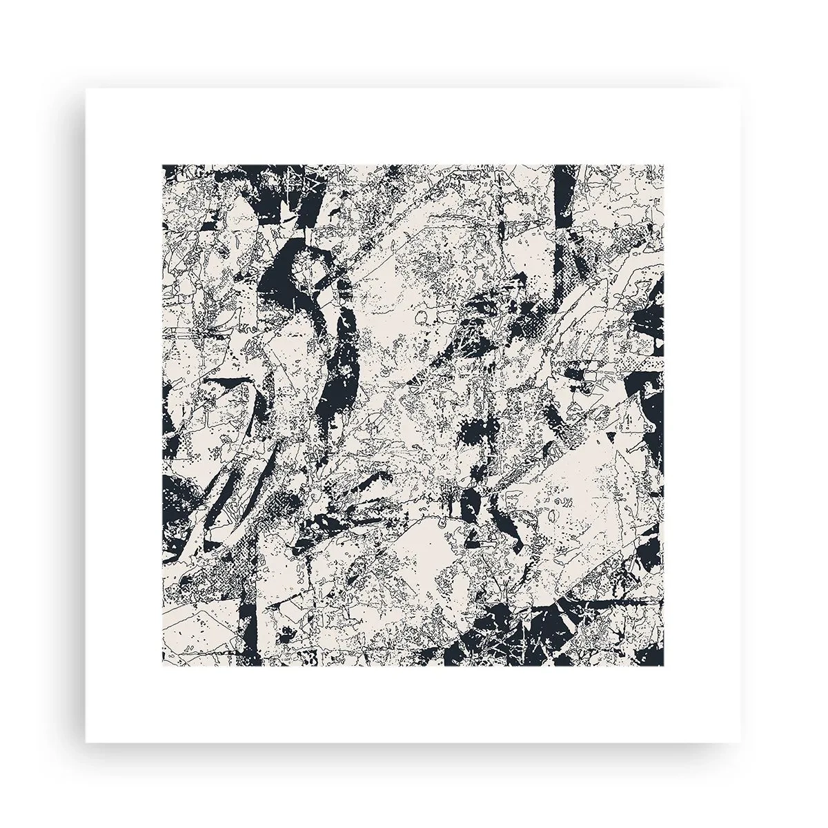 Poster - Durchdringung der Gegensätze - 30x30 cm