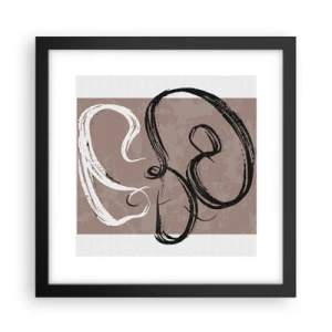 Poster in einem schwarzem Rahmen - Komposition – die Suche nach Fülle - 30x30 cm