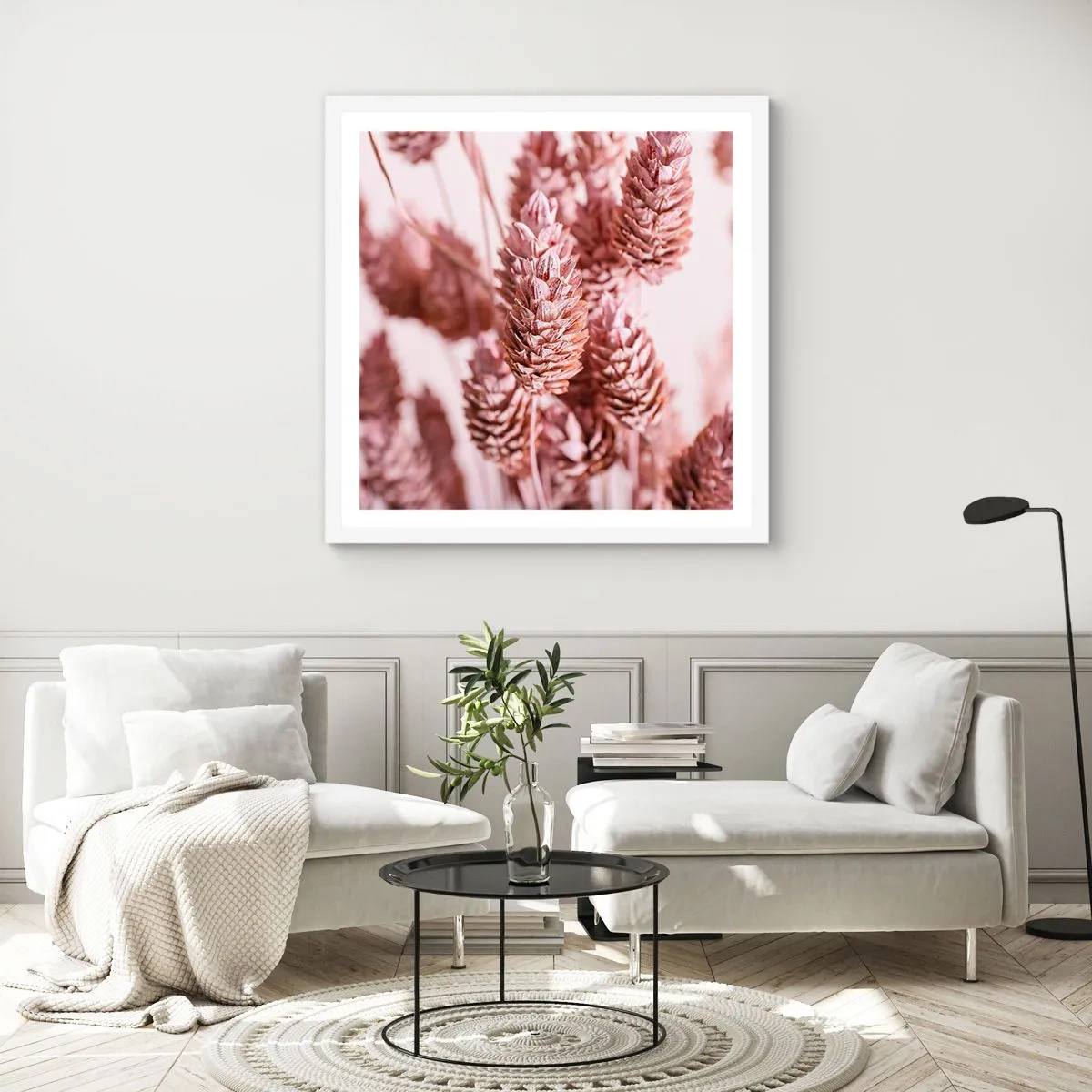 Poster in einem weißen Rahmen - Scheinbar unauffällig - 60x60 cm