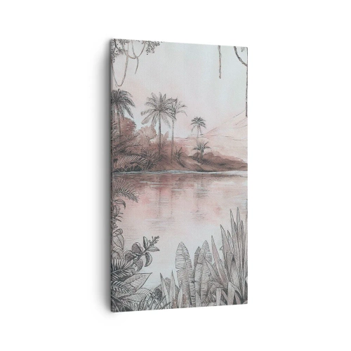 Bild auf Leinwand - Leinwandbild - Tagebuch eines Entdeckers aus dem 19. Jahrhundert - 45x80 cm