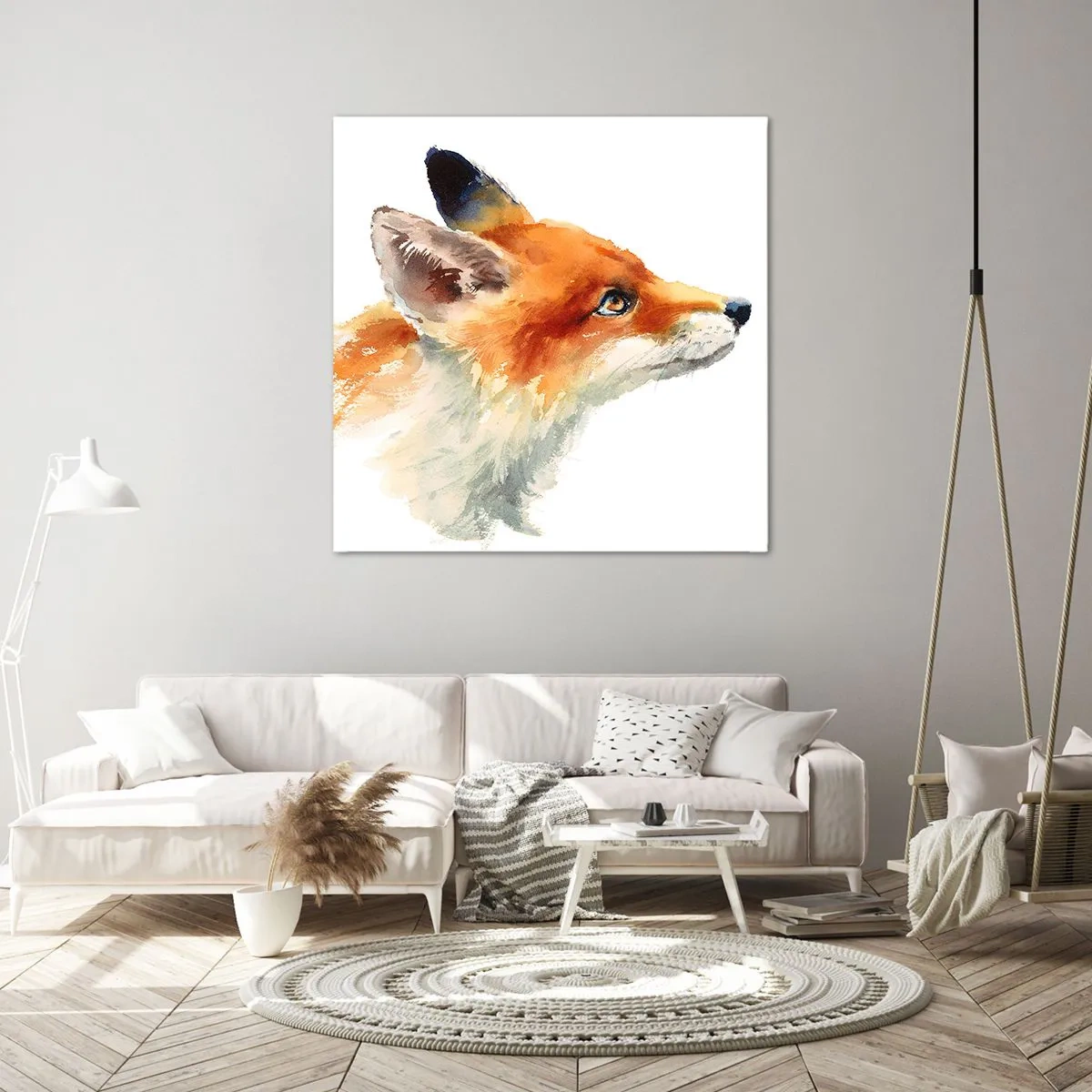 Bild auf Leinwand - Leinwandbild - Man kann nie vorsichtig genug sein - 60x60 cm