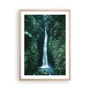 Poster in einem Rahmen aus heller Eiche - Tropisches Spa - 50x70 cm