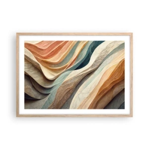 Poster in einem Rahmen aus heller Eiche - Moment vor der Veränderung - 70x50 cm