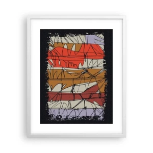 Poster in einem weißen Rahmen - Spontane Komposition - 40x50 cm