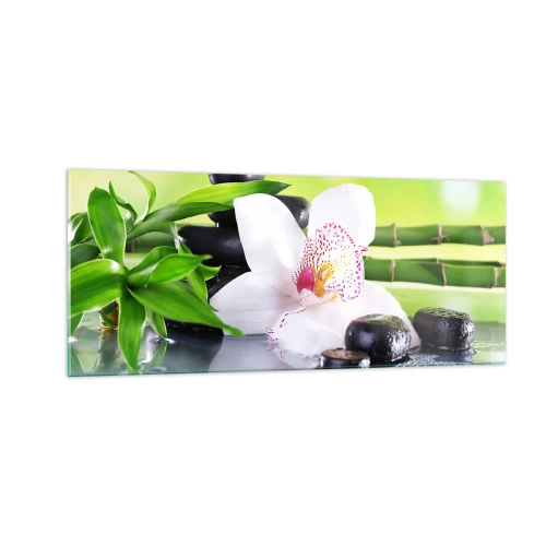 Glasbild - Bild auf glas - Kühle Frische - 100x40 cm