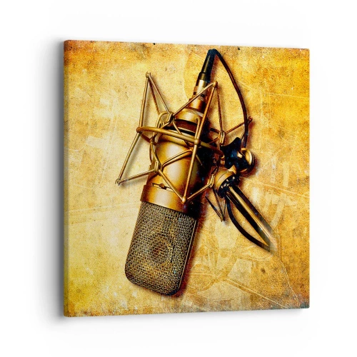 Bild auf Leinwand - Leinwandbild - Die goldenen Jahre des Radios - 40x40 cm