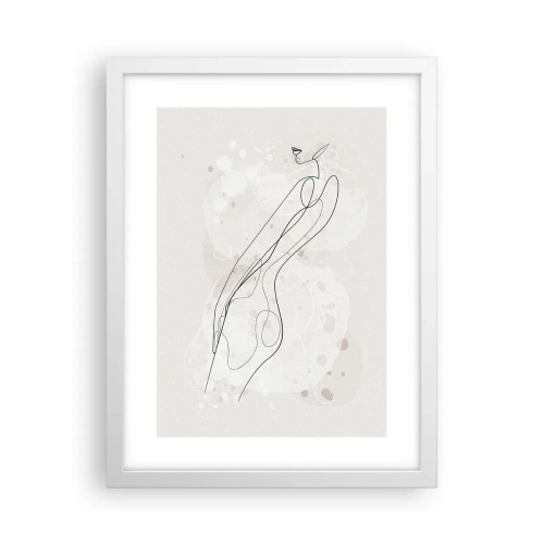 Poster in einem weißen Rahmen - Der Blick schweift - 30x40 cm
