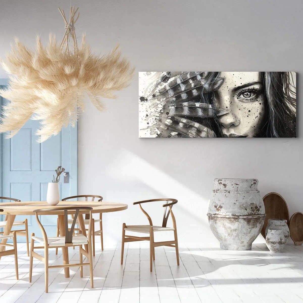 Bild auf Leinwand - Leinwandbild - Wilde Schönheit - 100x40 cm