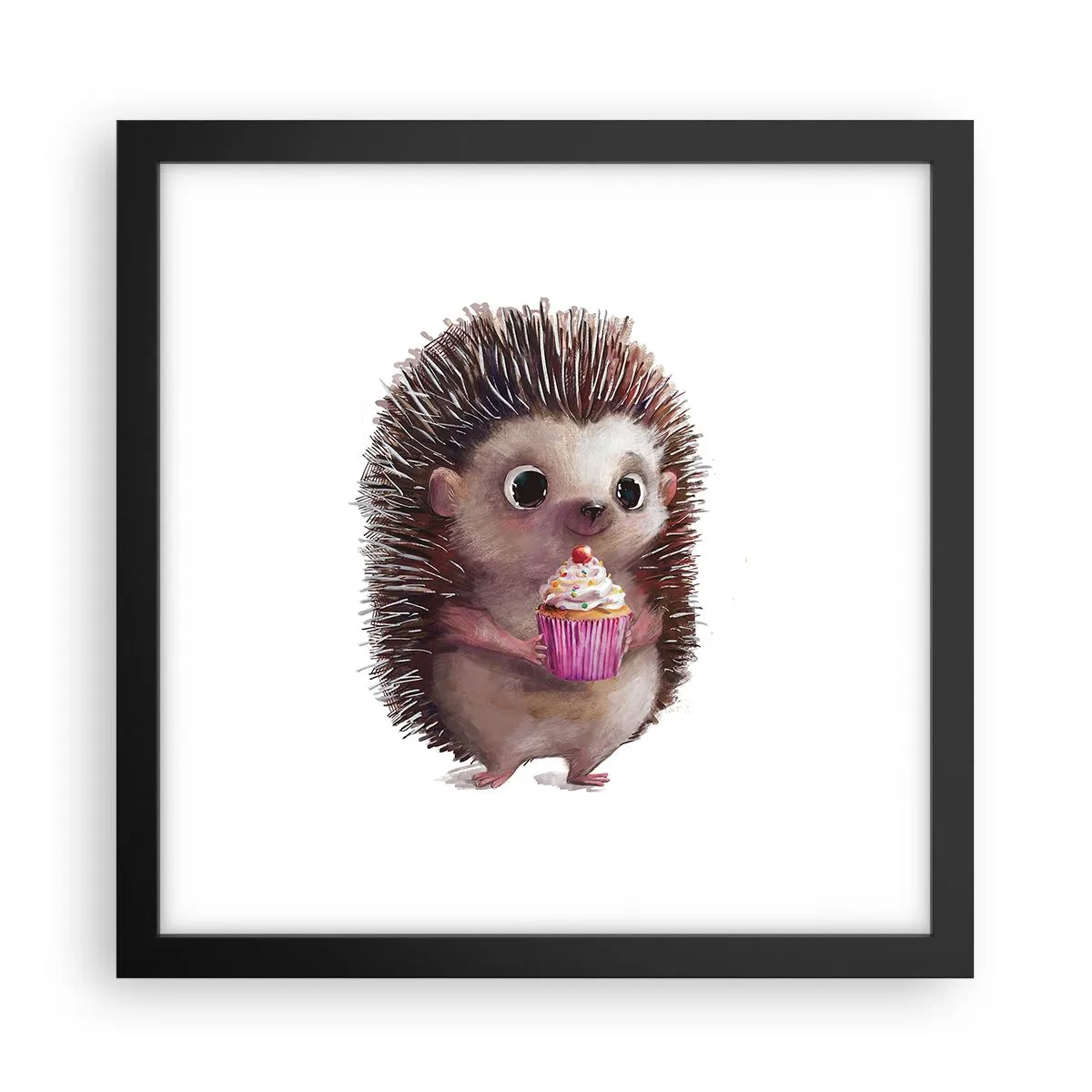 Poster in einem schwarzem Rahmen - Der Feiertag ist jeden Tag - 30x30 cm