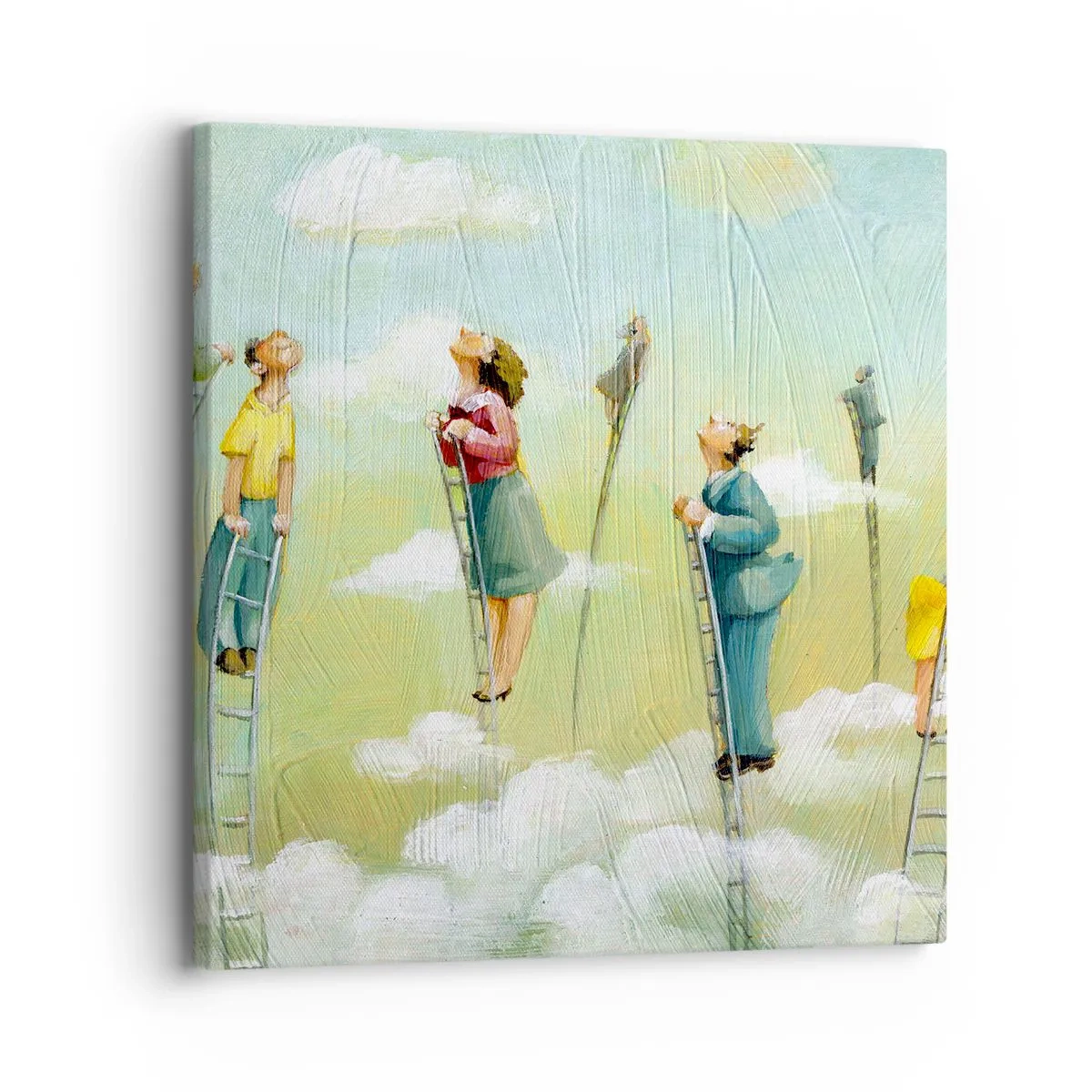 Bild auf Leinwand - Leinwandbild - Hinter deinem Traum - 30x30 cm