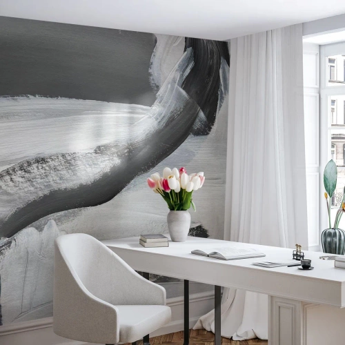 Fototapete Premium Canvas - Entscheidender Schritt - Stück, Malen, Mazance - 500x350 cm