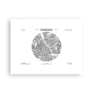 Poster - Anatomie von Warschau - 40x30 cm