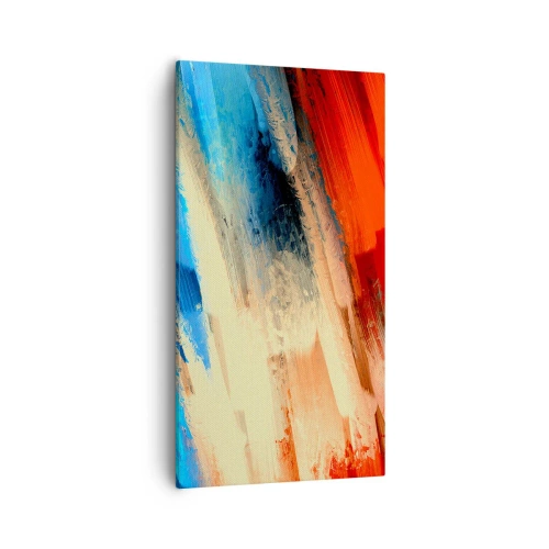 Bild auf Leinwand - Leinwandbild - Eine Kaskade von Farben - 55x100 cm