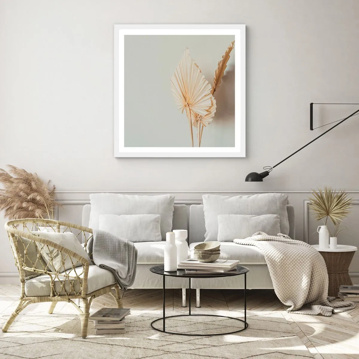 Poster in einem weißen Rahmen - Wenn Sie Erleichterung brauchen - 60x60 cm