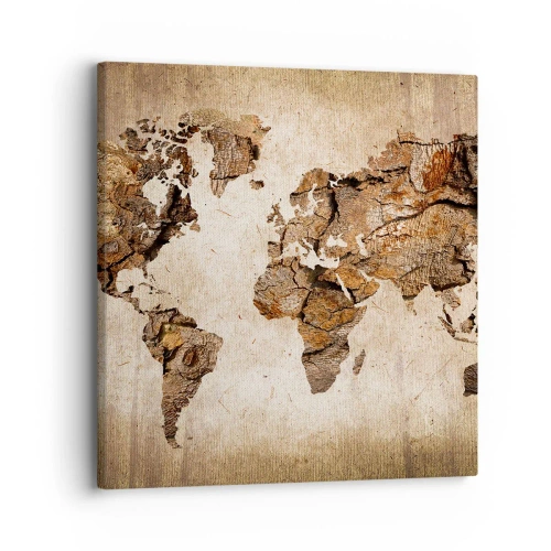 Bild auf Leinwand - Leinwandbild - Entdeckung der Welt - 30x30 cm