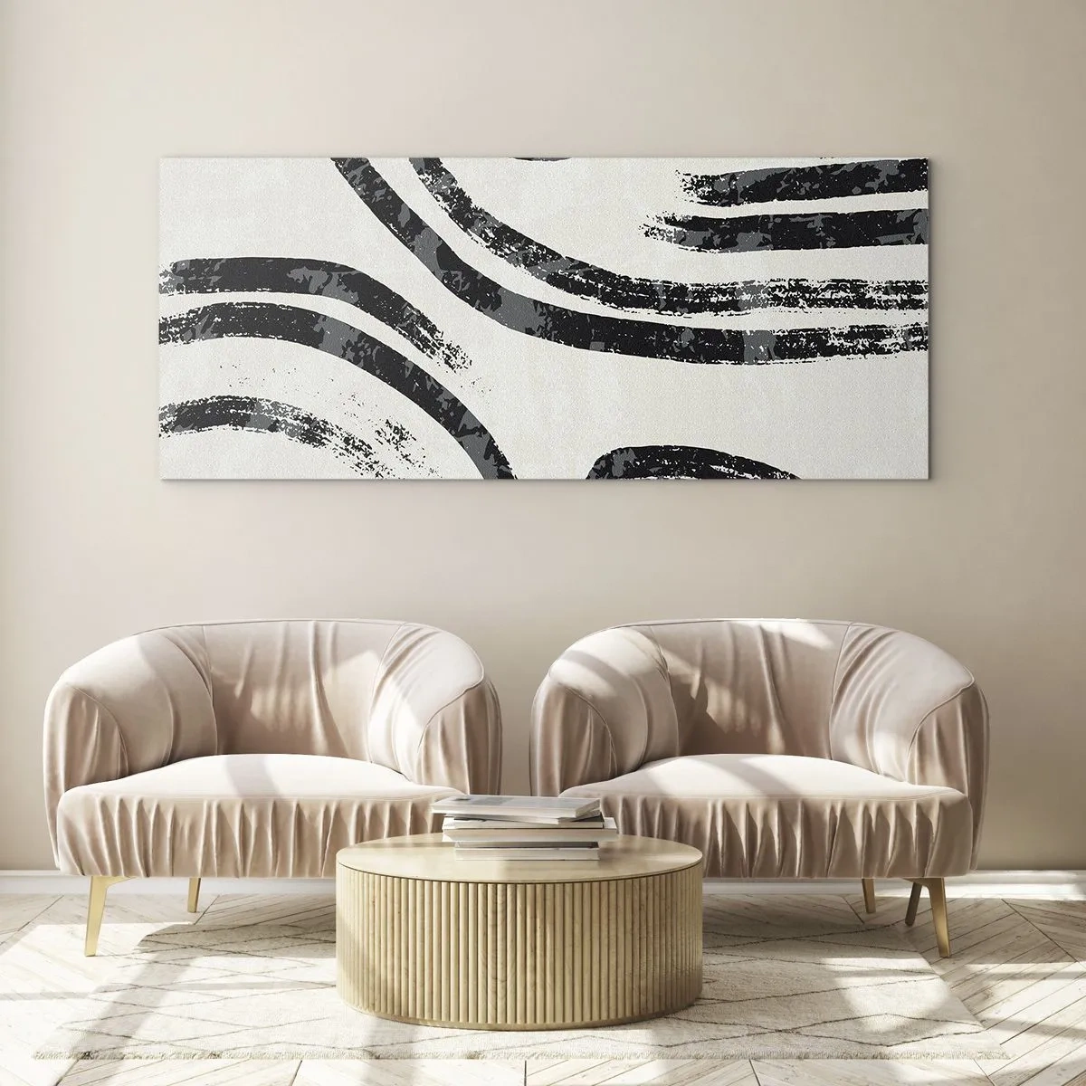 Glasbild - Bild auf glas - Bei Hälfte angehalten - 100x40 cm