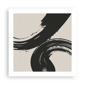 Poster - Ausladend und kreisförmig - 50x50 cm