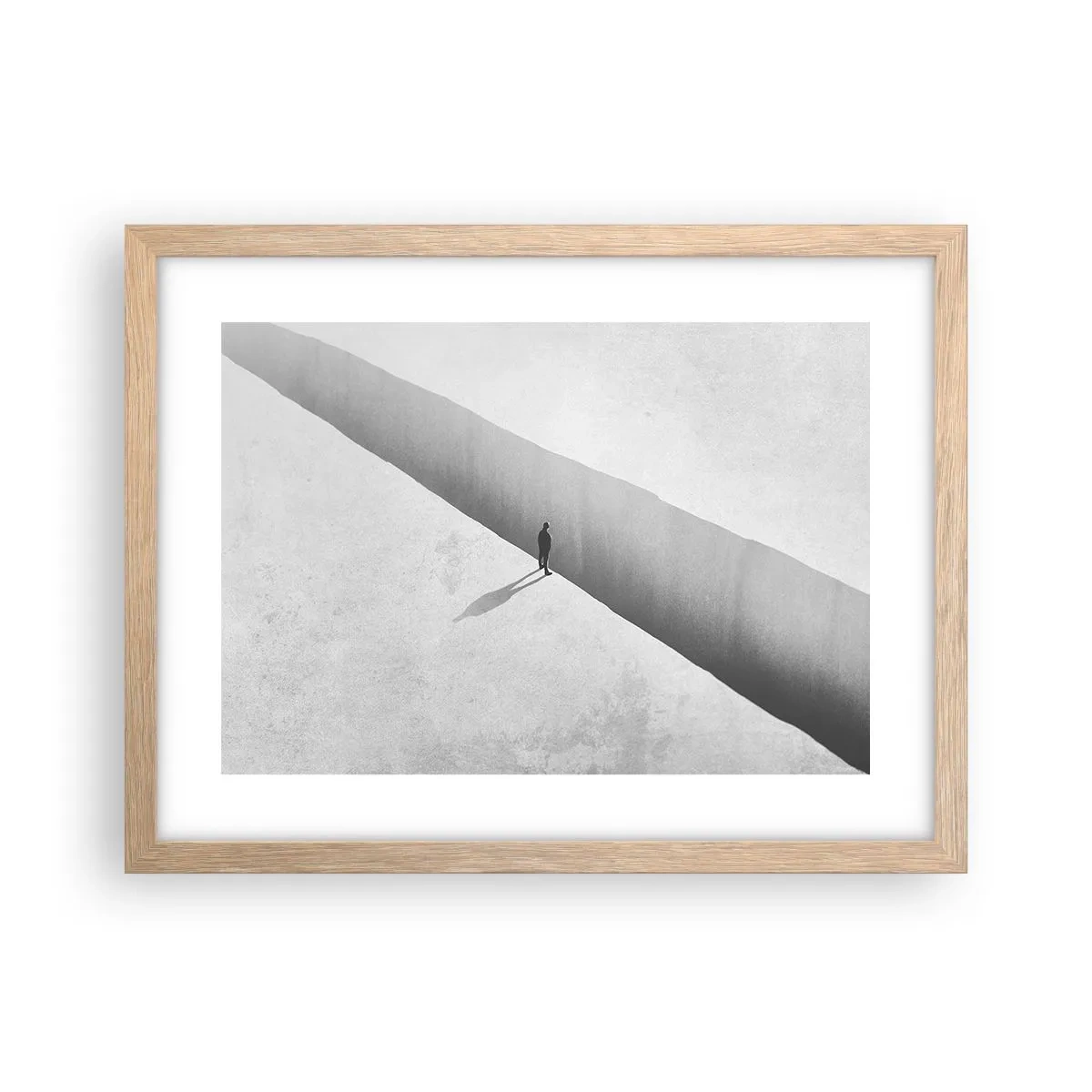 Poster in einem Rahmen aus heller Eiche - Klares Ziel - 40x30 cm