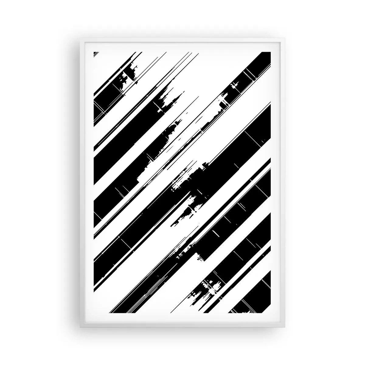 Poster in einem weißen Rahmen - Eine intensive und dynamische Komposition - 70x100 cm