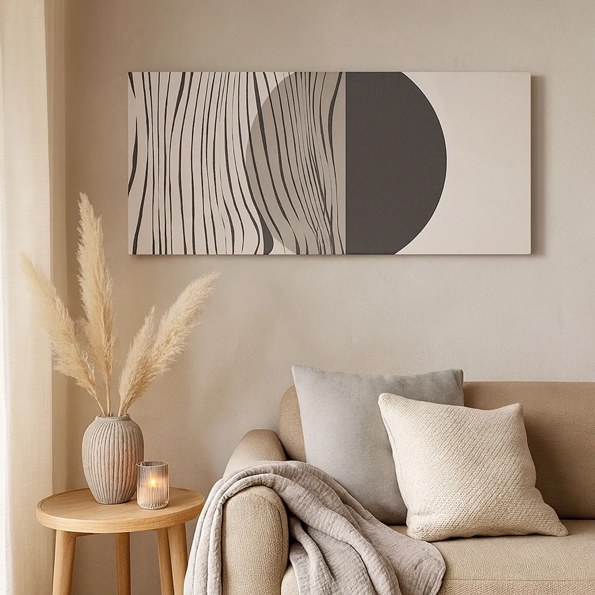 Bild auf Leinwand - Leinwandbild - Halbe Komposition - 30x30 cm