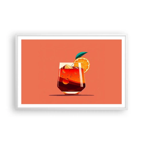 Poster in einem weißen Rahmen - Sommerliche Erfrischung - 91x61 cm