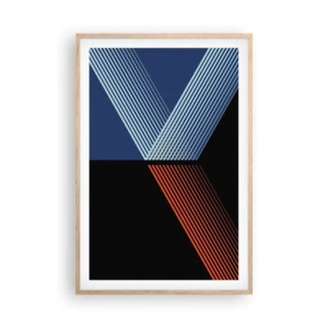 Poster in einem Rahmen aus heller Eiche - Eine einfache Geschichte - 61x91 cm