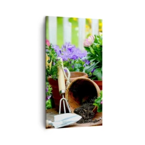 Bild auf Leinwand - Leinwandbild - Zosias Garten - 45x80 cm