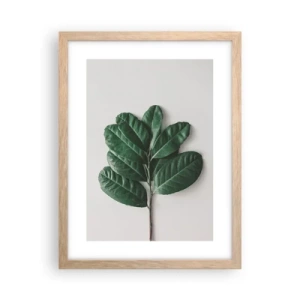 Poster in einem Rahmen aus heller Eiche - Eine Zeichnung purer Natur - 30x40 cm
