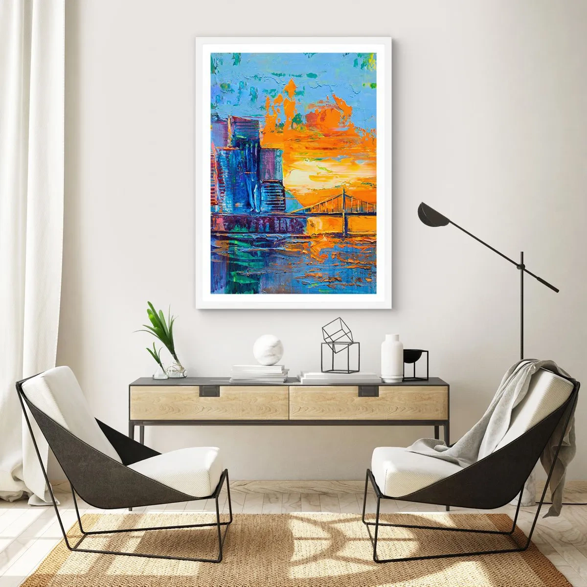 Poster in einem weißen Rahmen - Kultur und Natur - 61x91 cm