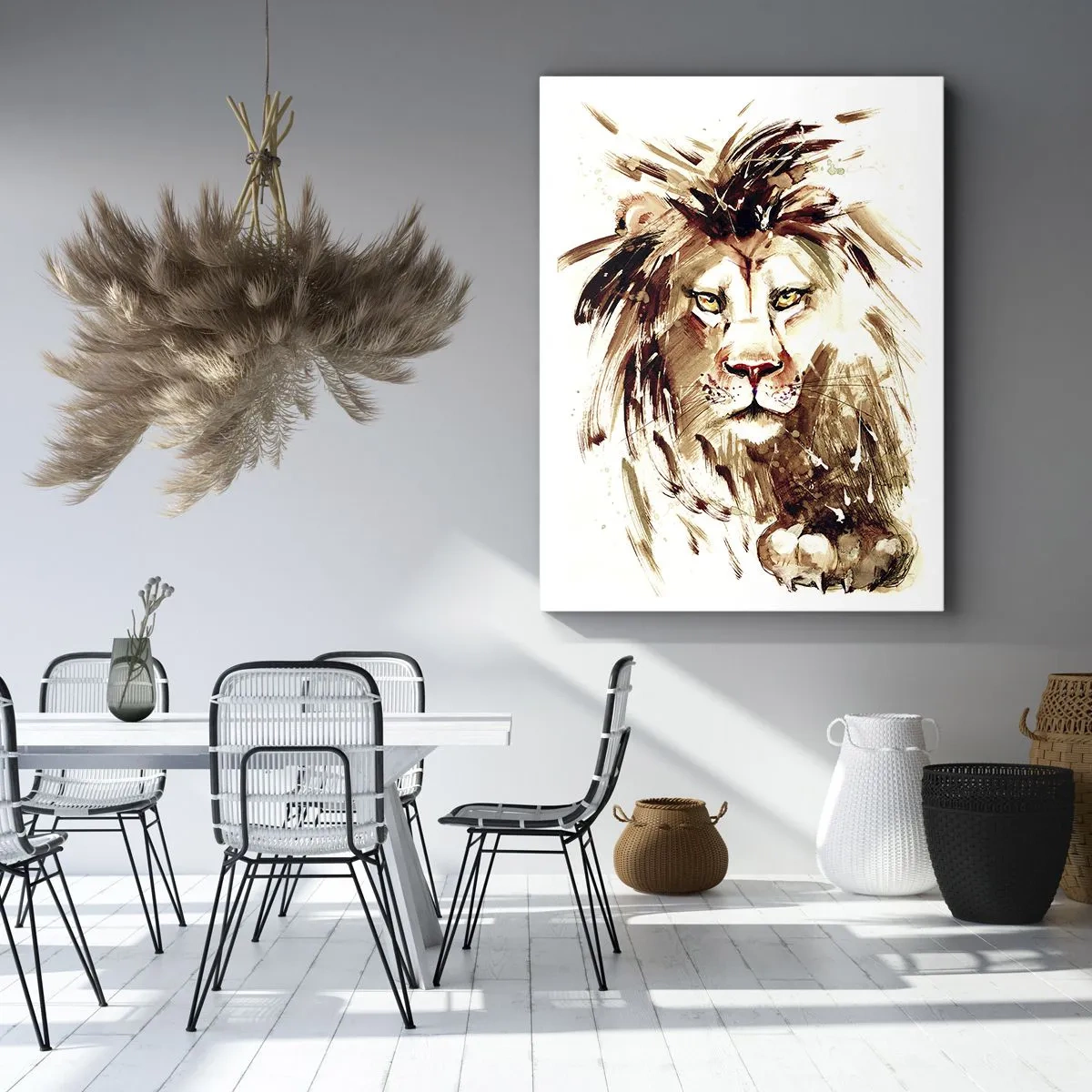 Bild auf Leinwand - Leinwandbild - Stärke und Würde - 65x120 cm