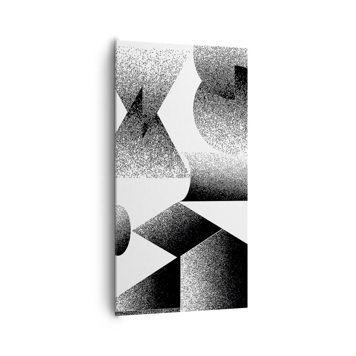 Bild auf Leinwand - Leinwandbild - Winkel und Ovale - 65x120 cm