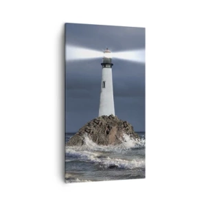 Bild auf Leinwand - Leinwandbild - Hier... hier... hier! - 45x80 cm