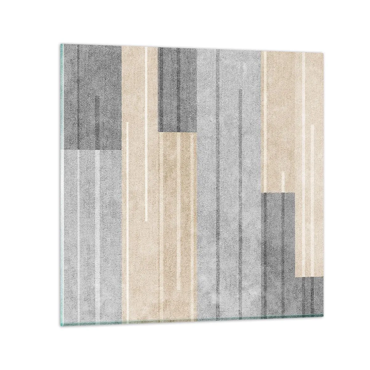 Glasbild - Bild auf glas - Komposition: Vertikal halten - 60x60 cm