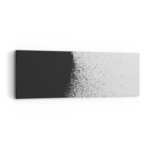 Bild auf Leinwand - Leinwandbild - Bewegung von Molekülen - 90x30 cm