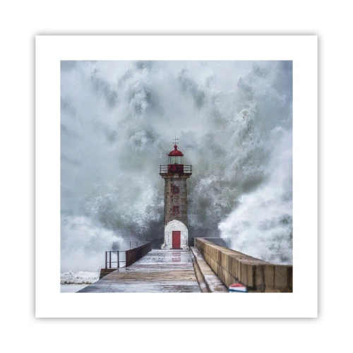 Poster - Das Rauschen des Wassers, der Lärm wird wehen - 40x40 cm