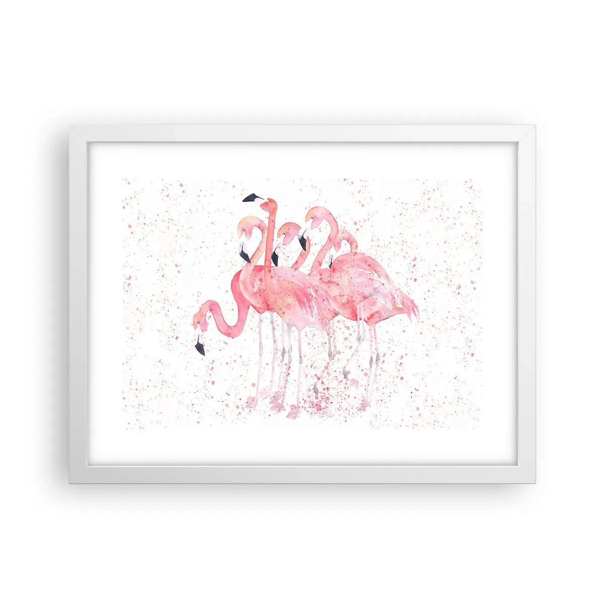 Poster in einem weißen Rahmen - Rosa Ensemble - 40x30 cm