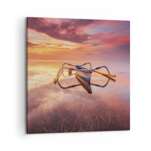 Bild auf Leinwand - Leinwandbild - Die Ruhe eines tropischen Abends - 60x60 cm