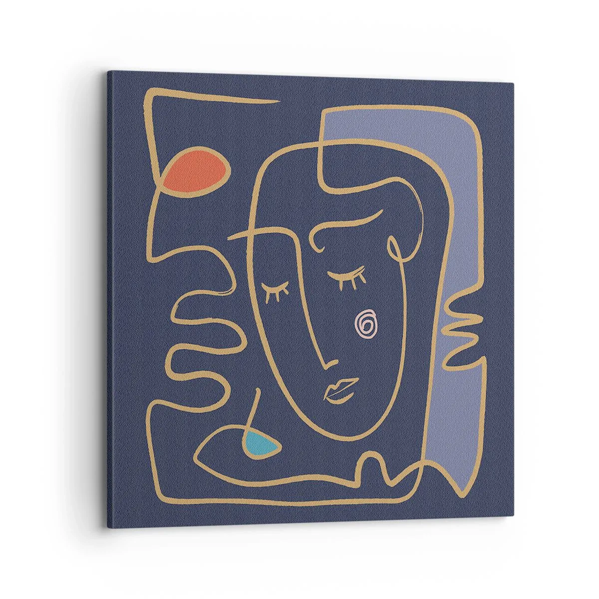 Bild auf Leinwand - Leinwandbild - In Gedanken - 70x70 cm