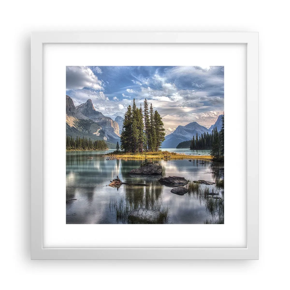 Poster in einem weißen Rahmen - An dem tollen und sauberen Wasser ... - 30x30 cm