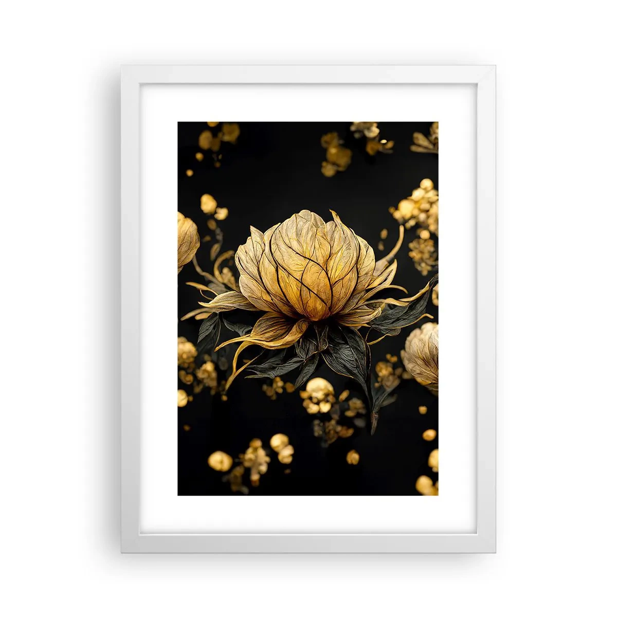 Poster in einem weißen Rahmen - Subtile Zerbrechlichkeit - 30x40 cm