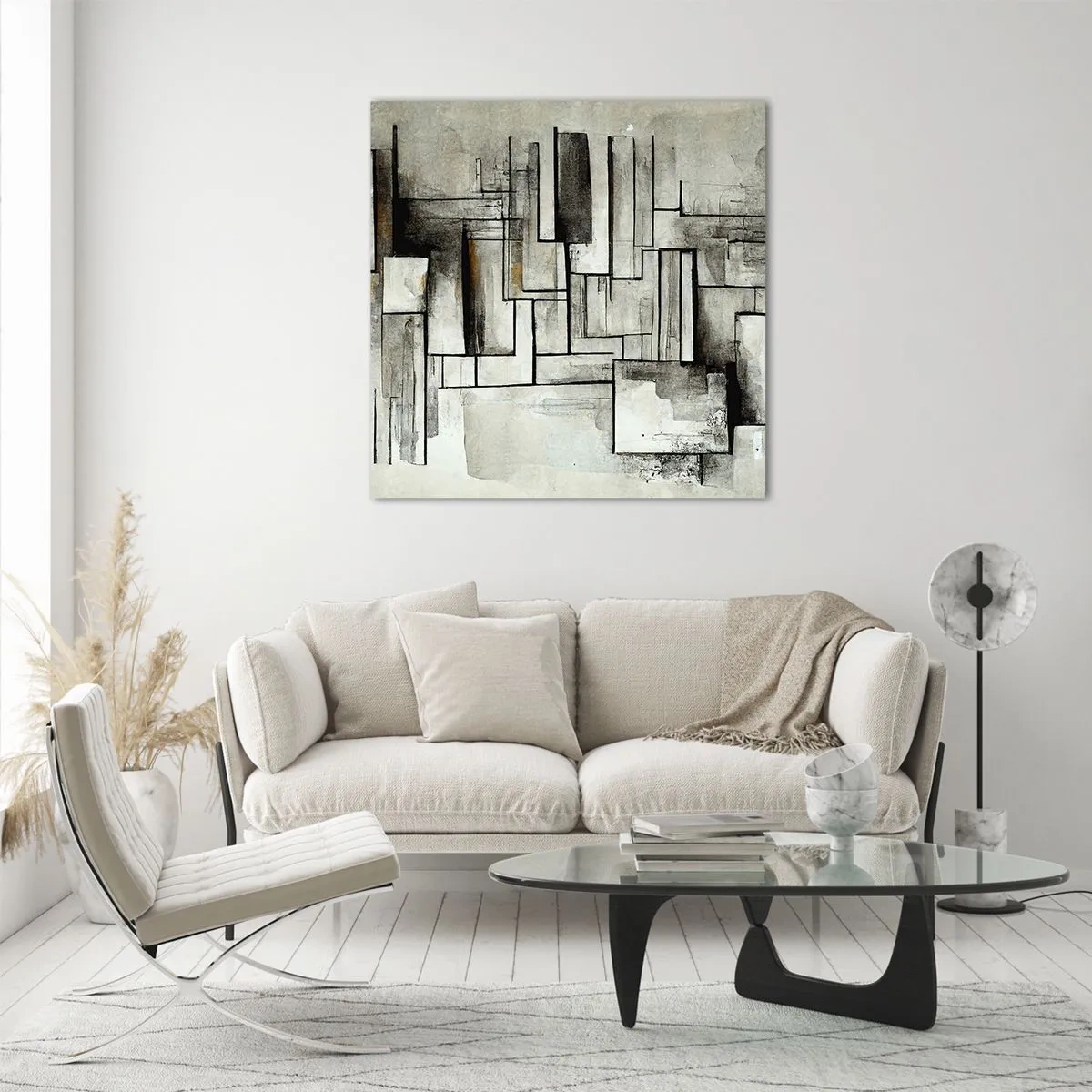 Glasbild - Bild auf glas - Kraft der Einfachheit - 70x70 cm